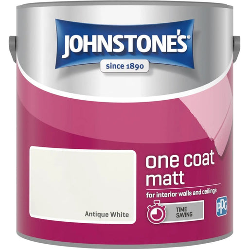 Johnstone's One Coat Matt 2.5L Antique White