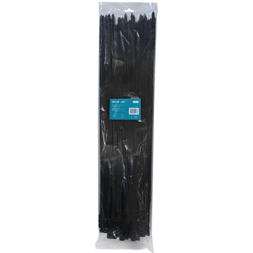 Securlec Cable Ties Black 550mm x 8mm Pack 100