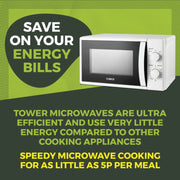 Tower 20L Manual Microwave 700w White