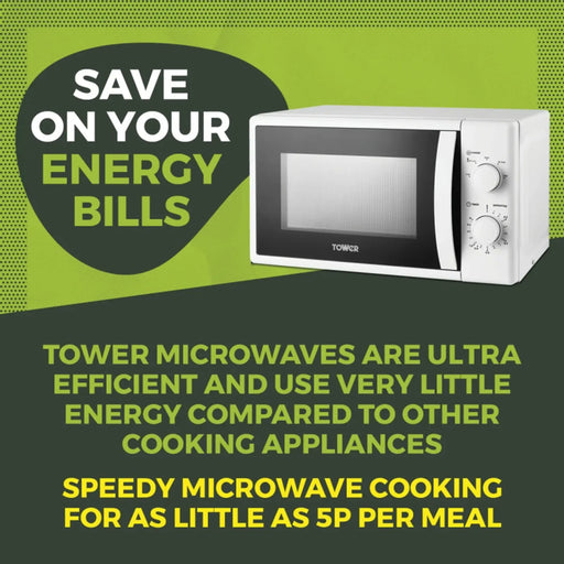 Tower 20L Manual Microwave 700w White
