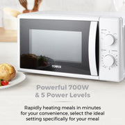Tower 20L Manual Microwave 700w White
