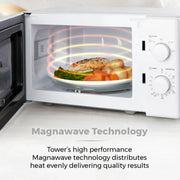 Tower 20L Manual Microwave 700w White