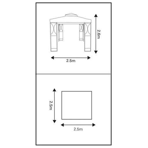 Pagoda Cambridge Gazebo 2.5m