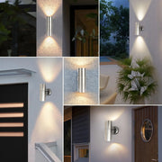 Extrastar Outdoor Up & Down Double Wall Light Steel