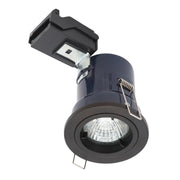 Electralite Fixed Fire Black Downlight