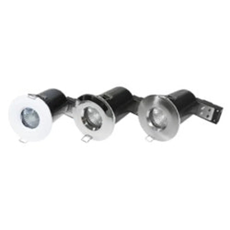Powermaster IP65 Fire Rated Fixed Downlight Chrome