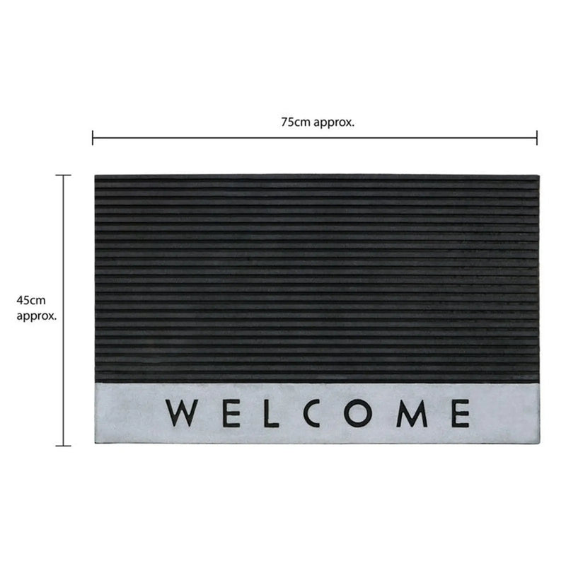 JVL Quartz Welcome Doormat 47 x 75cm