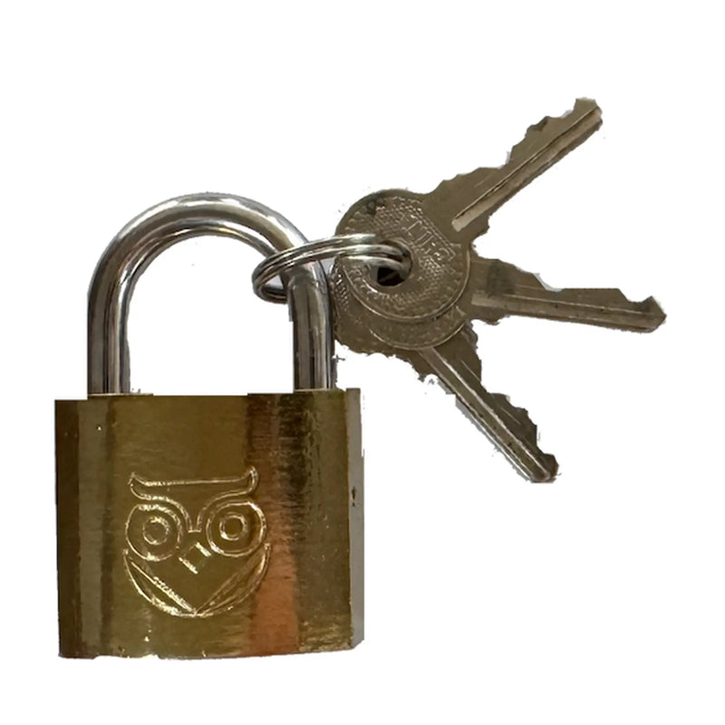 Owler & Banks Brass Coated Padlock 32mm