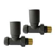 Kartell Anthracite Radiator Valve 15mm Straight