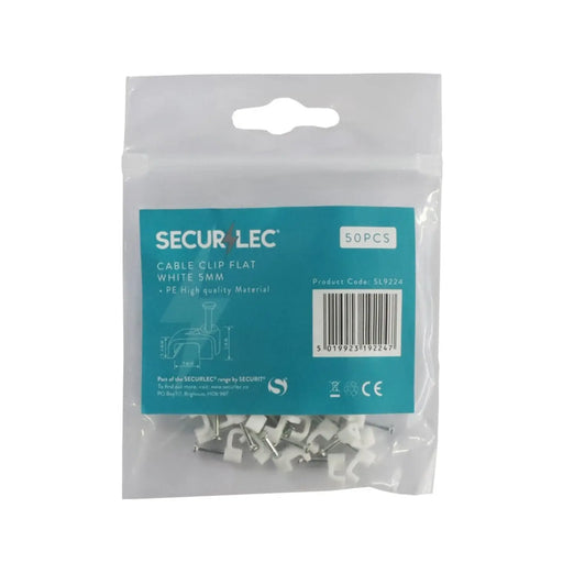 Securlec Cable Clips Flat Pack 20 5mm