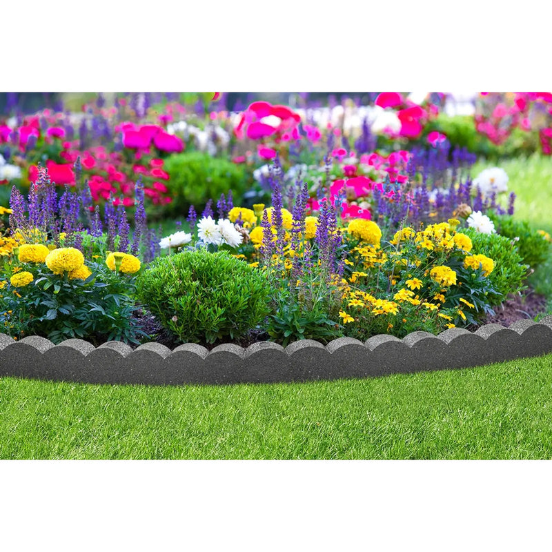 Primeur Flexi Curve Scallop Border Grey 5x10x120cm