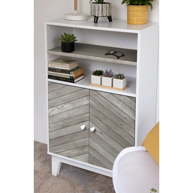 d-c-fix® Wood Chevron Grey Self Adhesive Film 67.5cm x 2m