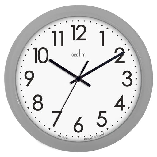 Acctim Abingdon Wall Clock Grey 25.5cm