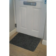 JVL Ribbed Indoor Doormat 50 x 80cm Anthracite