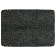 JVL Ribbed Indoor Doormat 50 x 80cm Anthracite