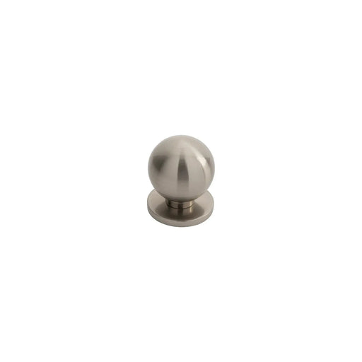 25Mm Stainless Steel Ball Knob W/ Rose - Satin Nickel 25 ( 25 )
