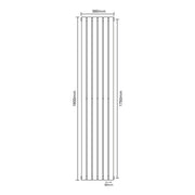 SP Ashford Designer Radiator White 1800 x 360mm