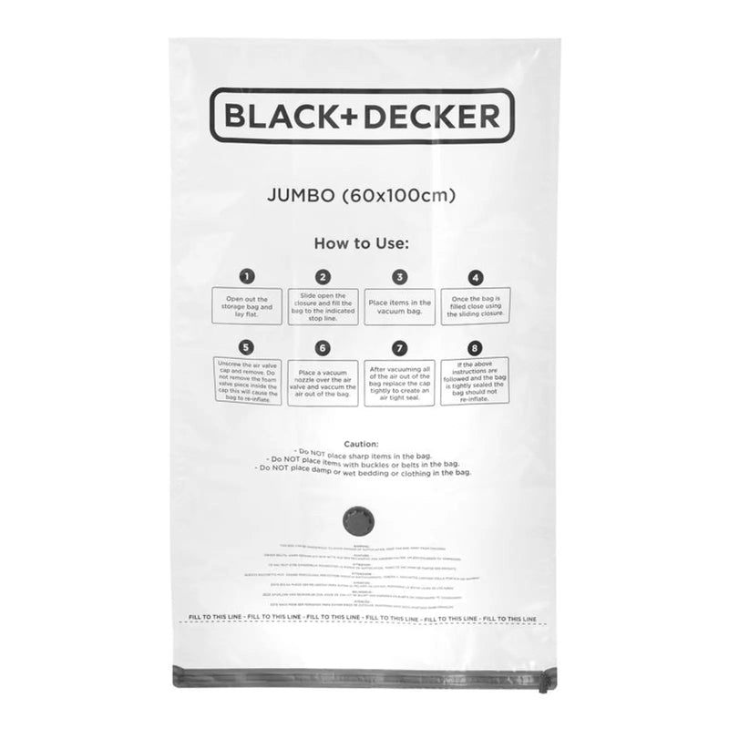 Black & Decker Vacuum Storage Bags Jumbo 3 Pack
