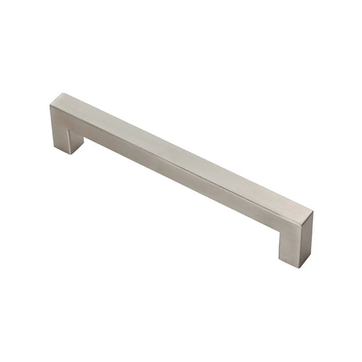 14Mm Dia. Mitred Linear Pull Handle - 160Mm C/C - Bolt Through Fixing - Satin Stainless Steel 160mm c/c