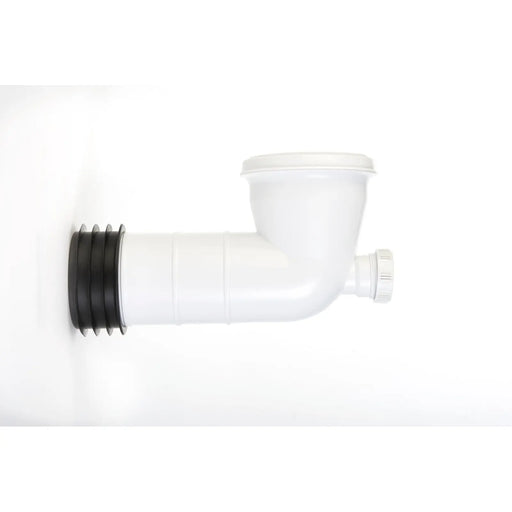 Make WC Pan Connector With Access Hole & 90 Degree Bend