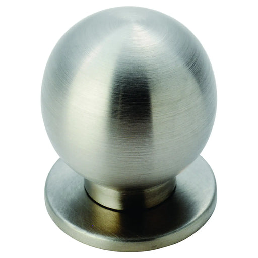 25Mm Stainless Steel Ball Knob W/ Rose - Stainless Steel 25 ( 25 )