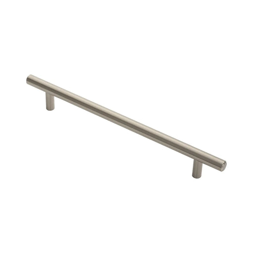 12Mm Dia. T-Bar Pull Handle - 192Mm C/C - Bolt Through Fixing - Satin Nickel 192 ( 252 )