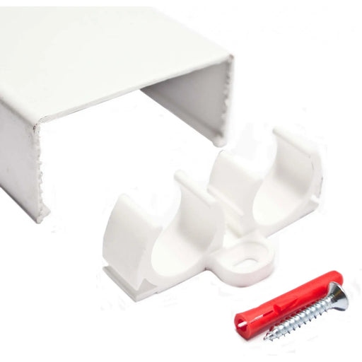 Ecostar Trunking With Clips 15mm