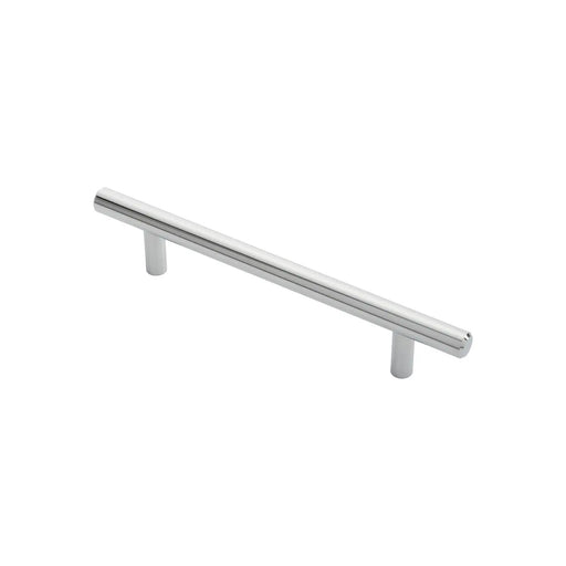 12Mm Dia. T-Bar Pull Handle - 128Mm C/C - Bolt Through Fixing - Polished Chrome 128 ( 188 )