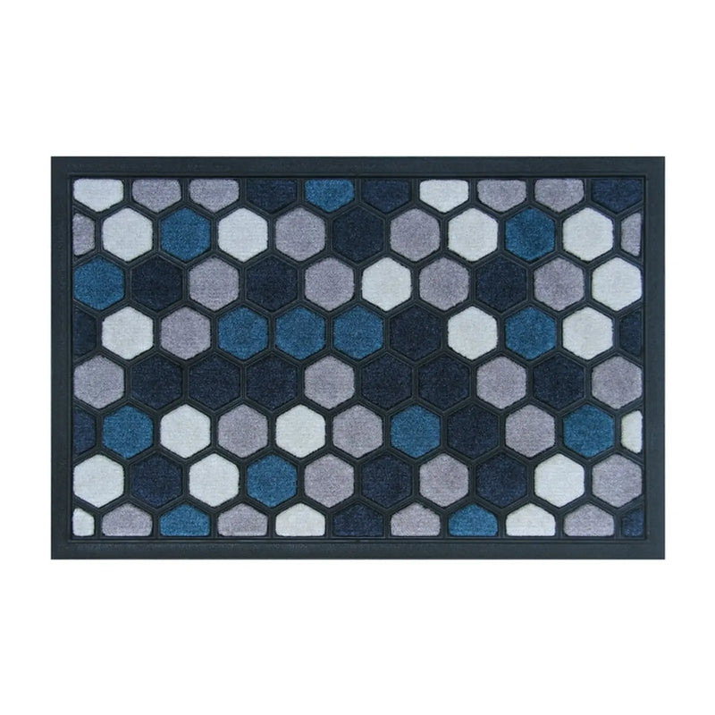 Groundsman Scrape N Sorb Mat 40 x 60cm Hexagonal Blue