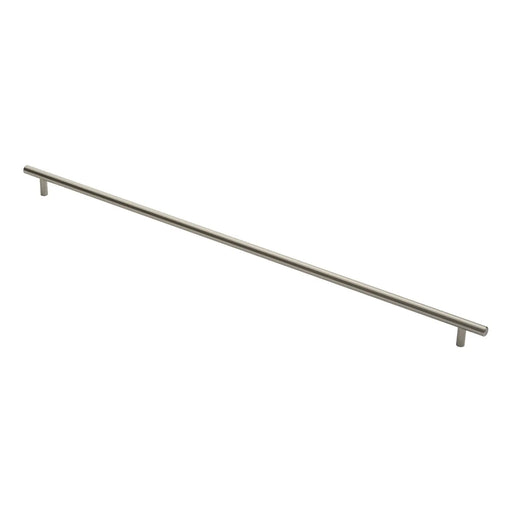 12Mm Dia. T-Bar Pull Handle - 608Mm C/C - Bolt Through Fixing - Satin Nickel 608 ( 668 )