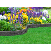 Primeur Ultra Curve Border Bricks 9cm Grey