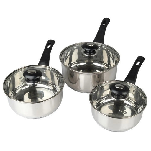 Pendeford Saucepan Set With Lids Stainless Steel