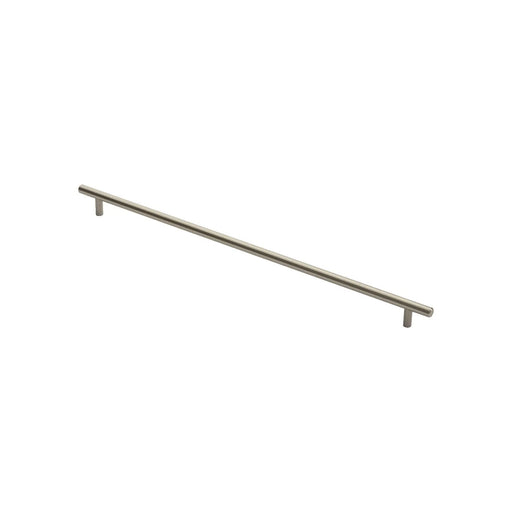 12Mm Dia. T-Bar Pull Handle - 448Mm C/C - Bolt Through Fixing - Satin Nickel 448 ( 508 )