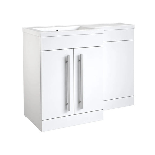 Kartell Matrix 2 Door Floor Standing Basin Unit Gloss White 600mm