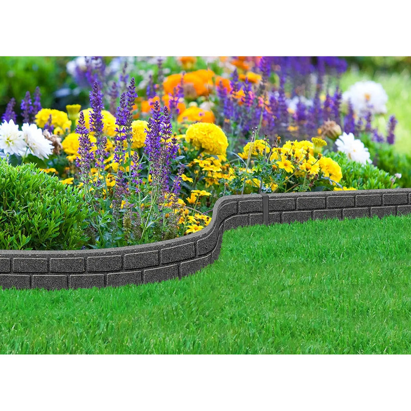 Primeur Ultra Curve Border Bricks 9cm Grey