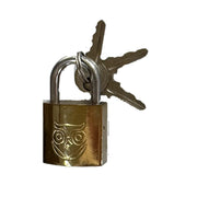 Owler & Banks Brass Coated Padlock 25mm