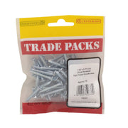 Pozi Twinthread Countersunk Woodscrews - Zinc Plated - 1 1/4" x 8 - - Pack of 5