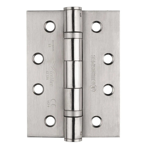 102 X 76 X 3Mm Ball Bearing Hinge Grade 13 C/W Screws (Pair) - Satin Stainless Steel