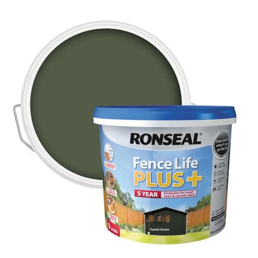 Ronseal Fence Life Plus 9L Forest Green