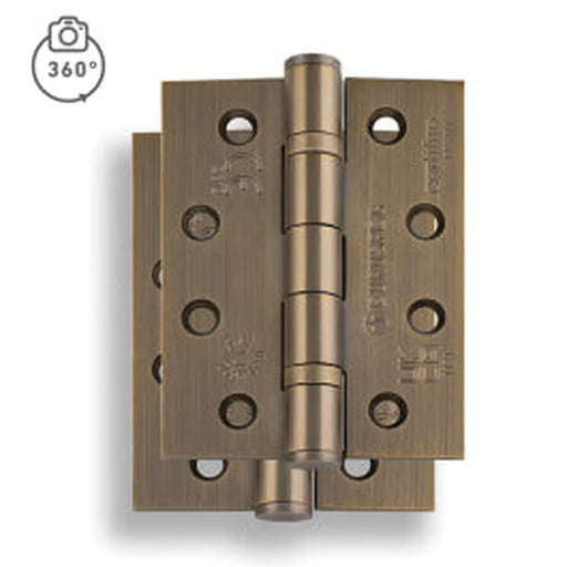 102 X 76 X 3Mm Ball Bearing Hinge Grade 13 C/W Screws (Pair) - Retail Pack - Satin Stainless Steel