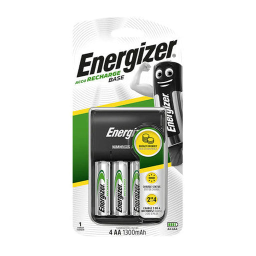 Energiser Battery Charger + 4 AA 1300mAh Batteries