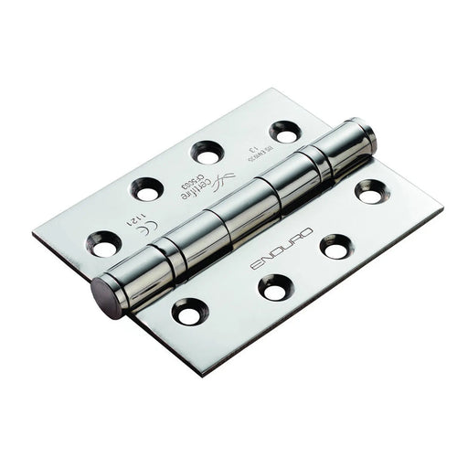 102 X 76 X 3Mm Ball Bearing Hinge Grade 13 C/W Screws (3 Pack) - Bright Stainless Steel
