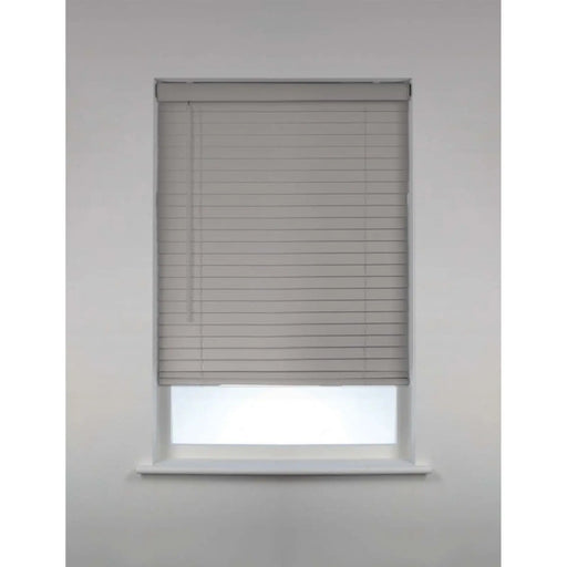 Swish Fauxwood Blind 60cm Light Grey