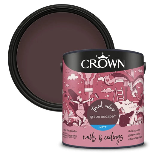 Crown Walls & Ceilings Matt 2.5L Grape Escape