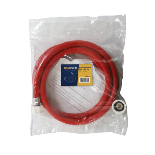 Securplumb Washing Machine Inlet Hose Red 2.5m