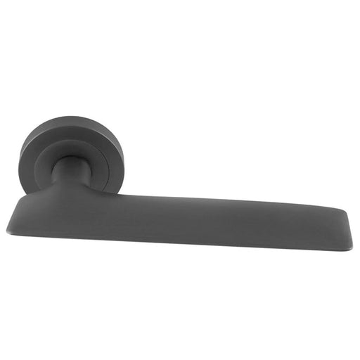 Hygge Due Lever On Concealed Fix Round Rose Ant (Anthracite) - Anthracite
