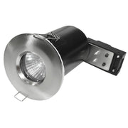 Powermaster IP65 Fire Rated Fixed Downlight Brushed Chrome