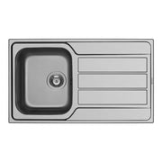 Pyramis Athena Stainless Steel Single Bowl Sink & Tap 860 x 500mm