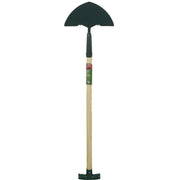 Ambassador Carbon Steel Edging Iron Length: 92cm. Wooden Handle Length: 61cm