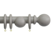 Jones Interiors Shore 35mm Wood Curtain Pole Kit Clay 180cm
